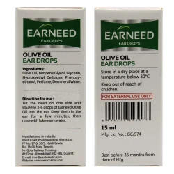 EARNEED OLIV OIL EAR DROPS 15ML